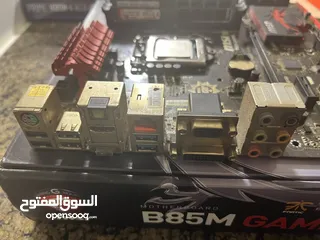  10 قطع كمبيوتر CPU Intel Core i5 4th Generation - Motherboard B85M GAMING - Ram 8&4 DDR3