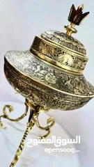  2 حاوية الشوكولاتة نحاسیة منحوتة يدويا / Hand-engraved brass chocolate container