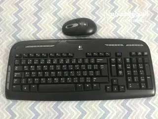  1 Logitech mouse & keyboard