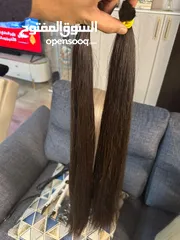  4 Natural hair extensions from russia  وصلات شعر طبيعي من روسيا