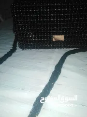  5 حقيبة يد نسائية مصنوعة من حب  اللولو الأسود من افخم  انواع اللولو صناعة ممتازة متينة حجمها متوسط