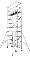  11 Aluminum scaffolding and ladders