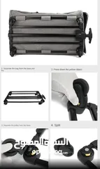  6 Pet bag trolley  حقيبة مع عجلات للكلاب الصغيرة والقطط لون اسود مع عجلات