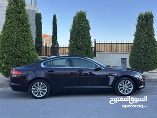  7 JAGUAR XF 2014 Full option وارد الوكالة / صيانة الوكالة قاطعة مسافة 100 الف كم