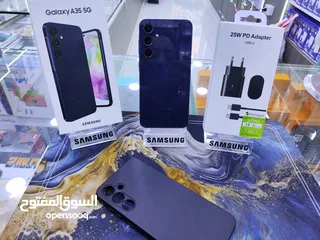  5 جهاز وكالة علفحص SAMSUNG A35 جيجا 256 رام 16 معه بكج هدية معه كرتونه