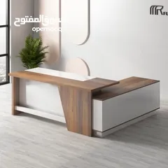  8 مكتب مدير +جانبية +ادراج +طاولة قهوة هديه والتوصيل مجاني متوفر عدة الوان وموديلات حسب الطلب