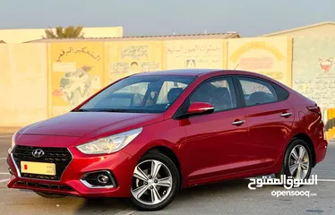  1 HYUNDAI ACCENT FULL OPTION WITH SUNROOF*          Model: 2019  *1.6 L Engine CC*