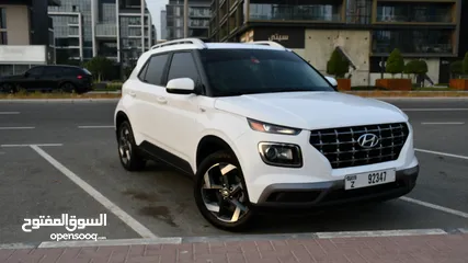  3 Cars for Rent Hyundai-VENUE-2021-White