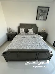  1 King size bed with 2 separate cupboard