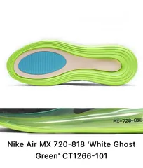  9 Brand new - NIKE AIR MX 720-818 'WHITE GHOST GREEN (Size 9, EUR: 42.5)