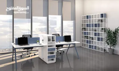  30 خلية عمل زحكات اثاث مكتبي ورك استيشن -work space -partition -office furniture -desk staff work stati