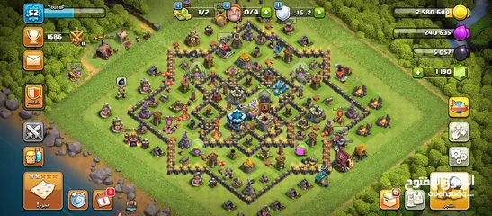  1 حساب كلاش اوف كلانس(clash of clanc) للبيع و قابل التبديل