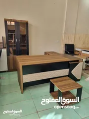  13 مكتب قياس 160*80 مع جانبيه وطاولة وسط خشب لامينت مستورد بسعر المصنع تفصيل جميع الموديلات جميع المقاس