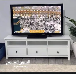  2 طاولات تلفزيون ايكيا صناعة محالية بجودة عالية + طاولات تلفزيون مميزة