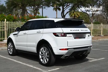  6 BIG DEAL - RAMADAN OFFER - 0% DP - RANGE ROVER EVOQUE  2.0 - PARK ASSIST - TOP OPTION