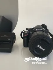  5 كمرا نيكون d3200 مع عدسات احترافيه لمحترفين التصوير بحاله شبه وكاله