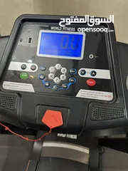  3 للبيع جهاز مشي و تكسير دهون كهربائي (Treadmill) من شركة WORLD FITNESS - بحالة ممتازة