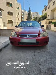  1 هوندا سيفيك 1999 للبيع يد أولى جير عادي بحاله ممتازه من الداخل والخارج