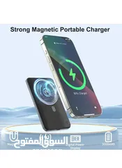  1 شحن لاسلكي بقوة وسرعة باوربانك DENX اللاسلكي  شحن سريع 38.5 واط حماية من الحرارة المرتفعة سهل الحمل
