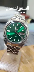  1 Vintage Seiko 5 Automatic 7009 Green Dial Japan made watch for Men's