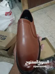  2 احذيه جلد مصري طبيعي مقاسات كبيره