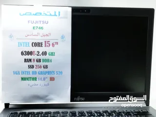  1 فيجتسو 746معالج كور5 رام8 ج هارد 256 شاشة 14.0HD