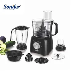  2 محضرة طعام من Sonifer SF-8027 متعددة الوظائف 9 في 1 وظيفة:تقطيع,طحن,خلط,تقطيع,تقطيع شرائح,سرعة