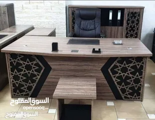  25 مكتب اداري مميز 140*70 تفصيل خشب لامينت مستورد مكفول بسعر المصنع موديلات فخمه مميزة بأقل الاسعار