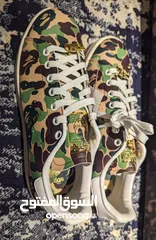  2 OX STAN SMITH X BAPE SHOESحذاء لمتد جيشي