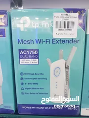  1 Tp-link Re450 mesh wi-fi extender ac1750 dual band