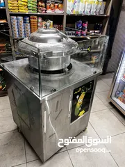  1 عرباية ذرة ستانلس جوانب زجاج