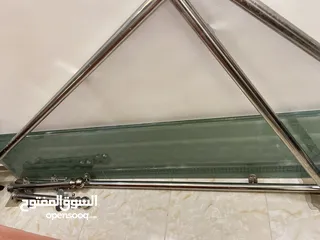  3 دربزين بلكونة خارجي سيكوريت (زجاج)