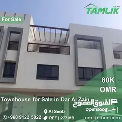  1 Townhouse for Sale in Al Seeb  Dar Al Zain  REF 277MB
