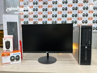  3 أجهزة كمبيوتر كامله بحالة الوكالة i5 مع شاشة جديده
