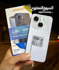  8 جهاز جديد بالكرتونة Spark GO 1 رام 6 و 8 جديد 64 و 128 مكفول سنة متوفر توصيل