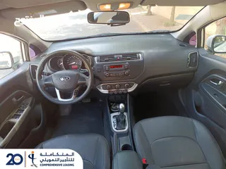  3 كيا برايد لون  ابيض مميز موديل 2016