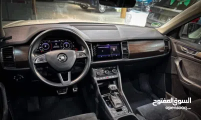  4 سكودا كودياك ترخيص 2019 مختم بالكامل فل الفل مع فتحة سقف بانوراما