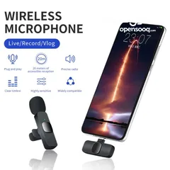  2 ميكرفون موبايل لاسلكي تايب سي  عرض خاص لفترة محدودة   Wireless Microphone For Phones Type C