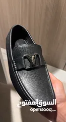  1 شوز lv كوالتي ممتاز مقاس 43 فخم اسود جديد loafer عملي و رسمي جلد