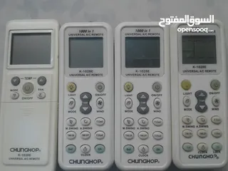  3 ريموتات اصلية للمكيفات والشاشات