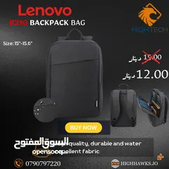  1 LENOVO LAPTOP BACKPACK BAG - حقيبة لابتوب لينوفو ظهر موديل B210 حجم 15-15.6 انش