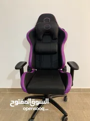  1 كرسي جيمنج فخم جدا استعمال بسيط شبة وكالة ماركة كولر ماستر  جودة الخامات عالية جدا بسعر مغري