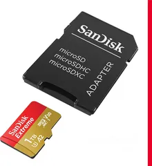  6 بطاقة ذاكرة سانديسك اكستريم حجم 1 تيرابايت للكاميرات والموبايلات وغيره SanDisk Extreme UHS-I U3 micr
