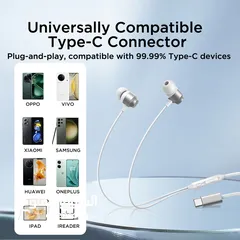 8 JR-EC06 TYPE-C Series In-Ear Metal Wired Earbuds