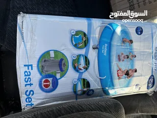  1 بركة مياه تركيب مستعملة بحالة جيدة قياس 3.66 ارتفاع 75