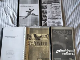  2 مجموعة من كتب تعليم اللغة الالمانية لمستويات مختلفة  erkundigen/studio d  /Aspekte/schritte