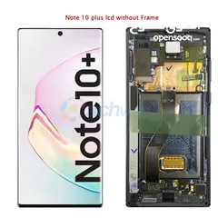  1 شاشة سامسونج note 10 plus اصليه مع فريم