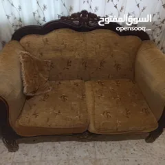  6 طقم كنب 10مقاعد  و سجادة مستعمل