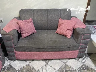  2 طقم صوفايات مع خزانتين مستعمل للبيع 50jd فقط