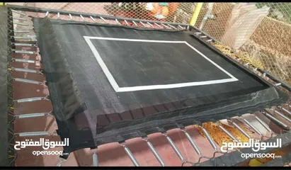  12 جميع قطع غيار ترامبولين شبك و ارضية و واقي زمبرك وزمبركات وحديد.